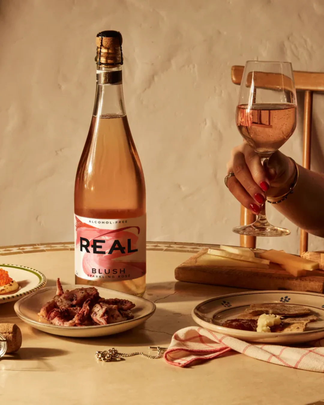 REAL Drinks Alcohol-Free Wine Collection - BLUSH, SEC & DRY - Image 3